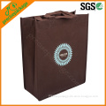 customized brown pp non woven carrier bag